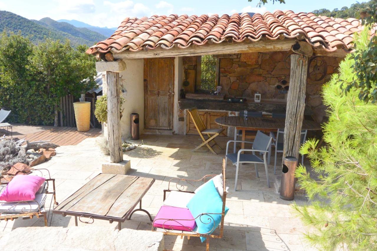 Villa Carole Piscine Privee Spa Fautea Zonza Extérieur photo